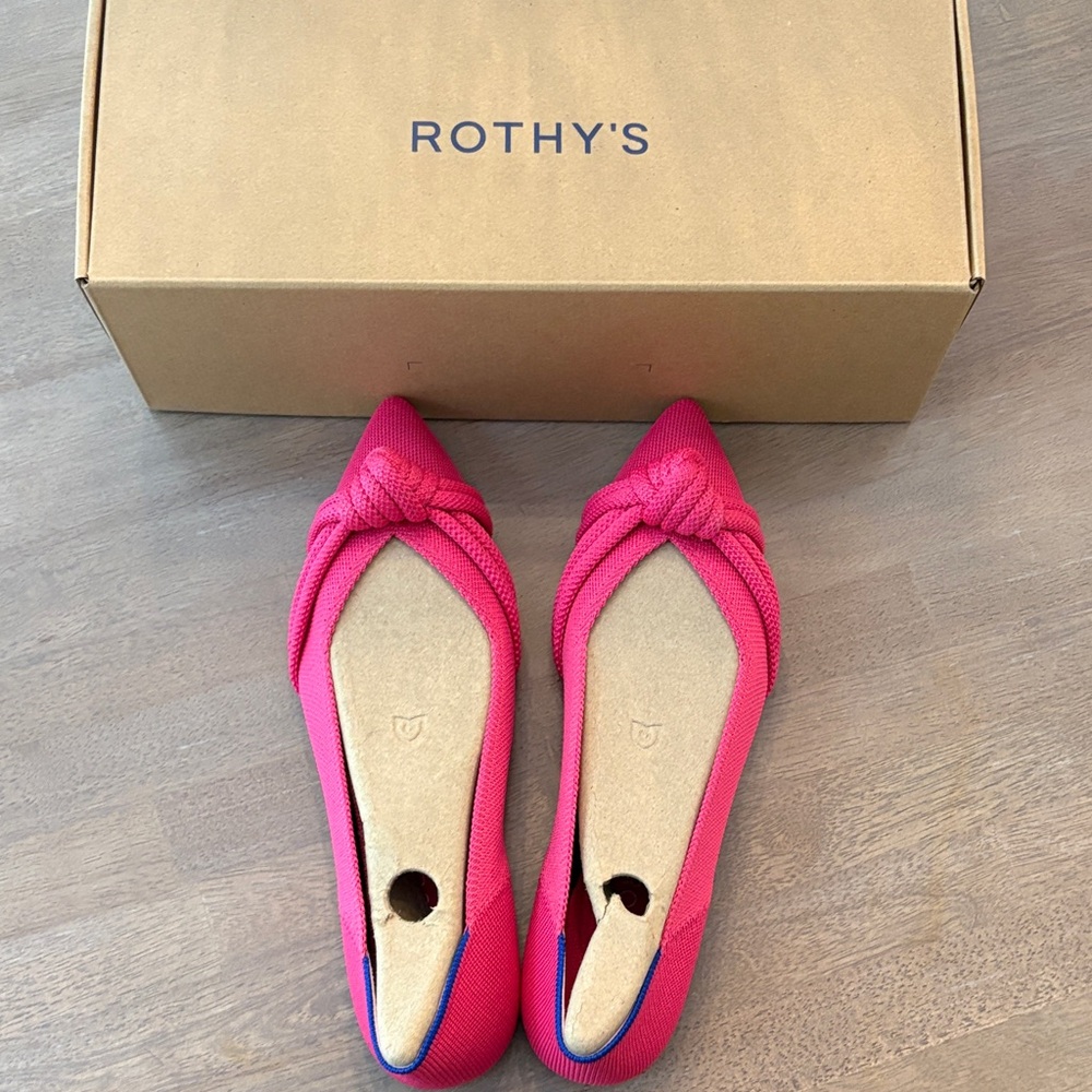 Rothy's Fuchsia and Blue Women's Flats